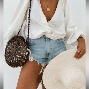 ♥️♥️ Zara ♥️♥️ NWT blouse bloggers fav size S boho